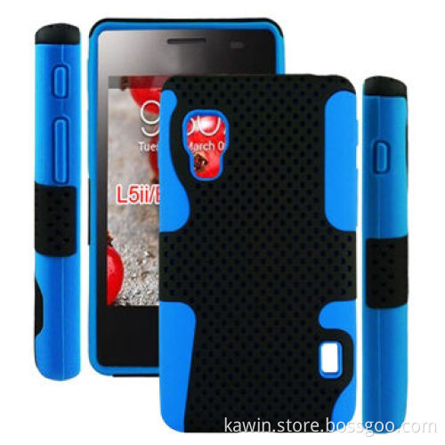 Mesh Combo 20-in-1 PC + Silicone Cover for LG L5ii
